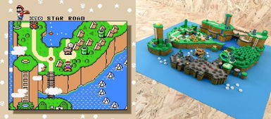 匠心独运，方块筑梦 手工达人复刻《超级马里奥世界》3D立体地图